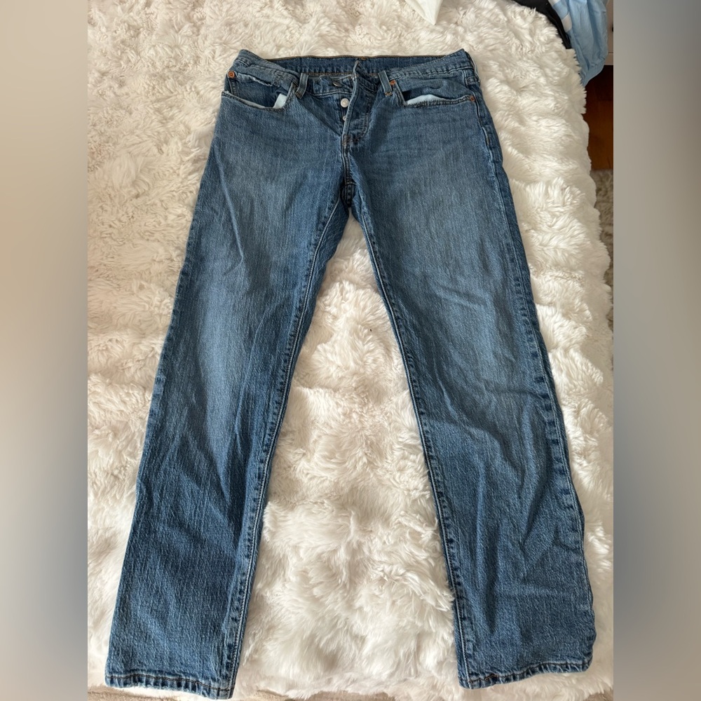 Levi's Women's Button Fly Straight Leg Jeans